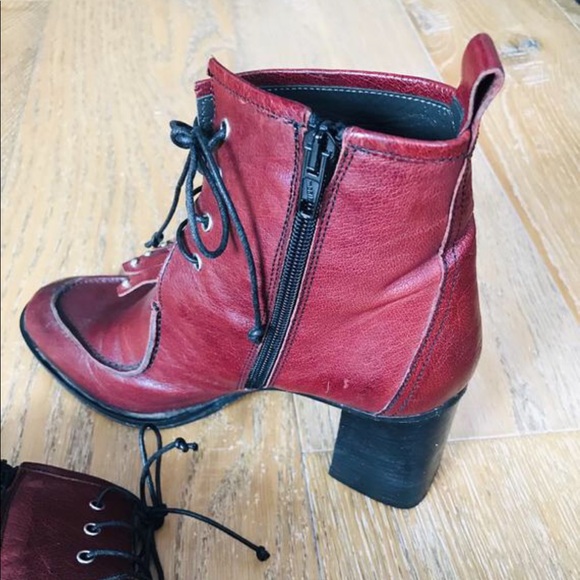 NAPOLEONI OxBlood Granny Boots - Picture 6 of 8